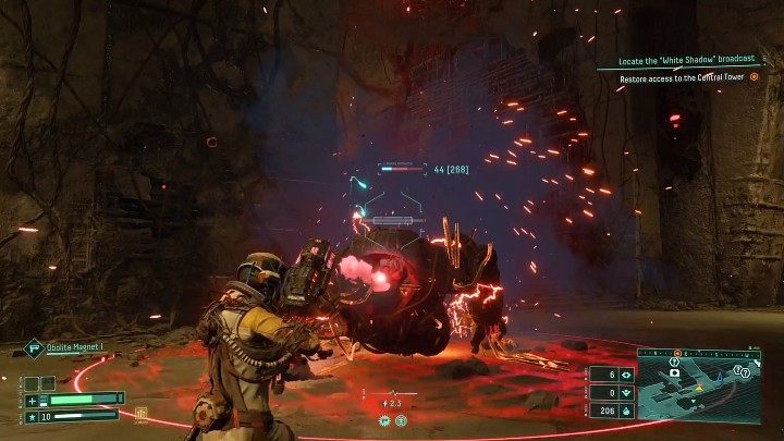 Pierwszym groźnym i bardzo niewygodnym przeciwnikiem jest robot kamikadze, który wprawdzie nie posiada żadnych dodatkowych ataków, ale za to szarżuje na Selene i dokonuje samozniszczenia, wyrządzając przy tym bardzo duże obrażenia - Returnal: Opuszczona Cytadela/Derelict Citadel - biom - Returnal - poradnik do gry