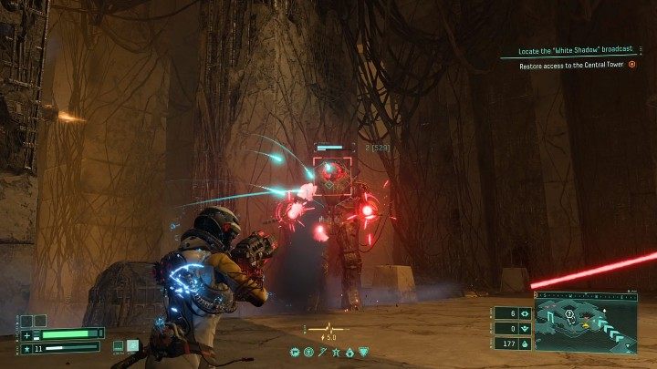 Ostatnim i najgroźniejszym przeciwnikiem, który zamieszkuje obszar Opuszczonej Cytadeli, jest sporych rozmiarów robot Automat (Automaton) - Returnal: Opuszczona Cytadela/Derelict Citadel - biom - Returnal - poradnik do gry