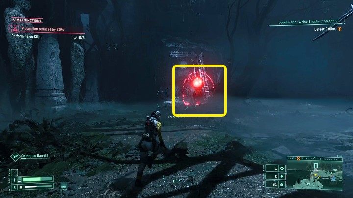 Przeciwników z dodatkową ochroną łatwo rozróżnić, ponieważ mają dookoła siebie czerwoną otoczkę - Returnal: Pole siłowe przeciwnika - jak zniszczyć? - Returnal - poradnik do gry