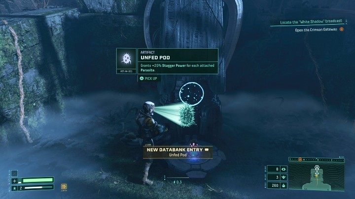 Gdy umieścicie kostkę w urządzeniu, po chwili otrzymacie jeden z osiemnastu losowych przedmiotów, które będą od teraz możliwe do zdobycia w trakcie kolejnych cykli - Returnal: Kostka danych/Datacube - gdzie i po co dostarczać? - Returnal - poradnik do gry