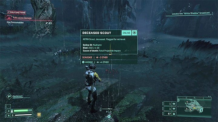 Rzadziej dostępną metodą pozyskiwania eteru jest pomszczenie śmierci innego gracza-zwiadowcy - Returnal: Eter - do czego służy? - Returnal - poradnik do gry