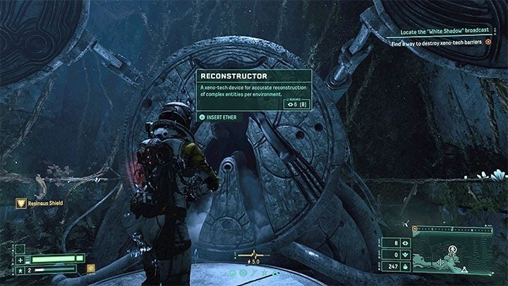 Innym ważnym zastosowaniem eteru jest używanie rekonstruktorów (przykładowy na obrazku) - Returnal: Eter - do czego służy? - Returnal - poradnik do gry