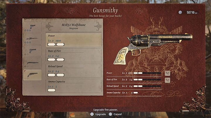 Dla przypomnienia statystyki broni możecie poprawiać u handlarza Dukea, przy czym za każdą operację ulepszenia broni trzeba niestety słono zapłacić - Resident Evil Village: Porady na start - Resident Evil Village - poradnik do gry