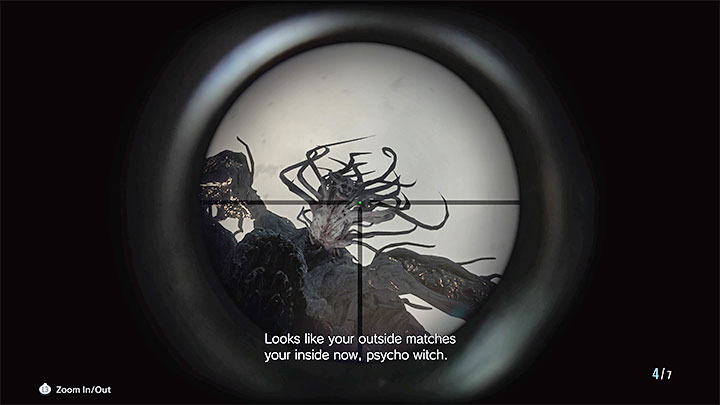 Podczas atakowania wielkiego potwora zawsze celujcie w wystającą z niego zmutowaną Lady Dimitrescu - Resident Evil Village: Lady Dimitrescu, główny pojedynek - boss, jak pokonać? - Resident Evil Village - poradnik do gry