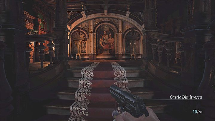 Wejście do zamku znajduje się na prawo od miejsca, w którym rozstawił się Duke - Resident Evil Village: Ucieczka w kopalni/A Mine - solucja, opis przejścia - Resident Evil Village - poradnik do gry