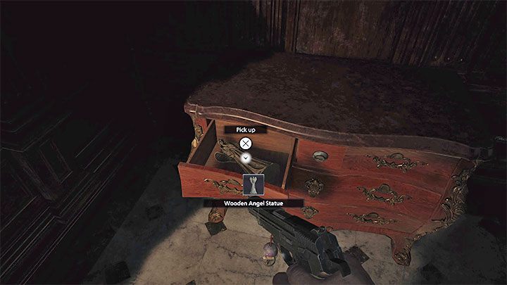 Figurka jest zamknięta w szufladzie w korytarzu sąsiadującym z kuchnią - Resident Evil Village: Zamek Dimitrescu - Skarby (Treasures), lista wszystkich - Resident Evil Village - poradnik do gry