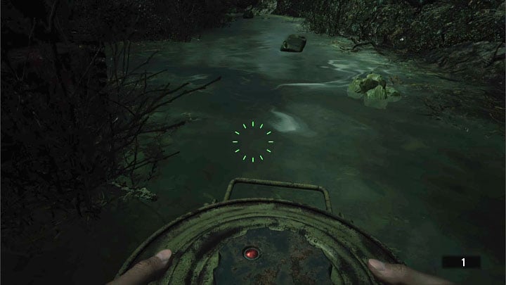 Jeszcze w trakcie przeprawy przez mokradła warto zbierać i wytwarzać jak najwięcej min, bo to one najbardziej przydadzą się w starciu z Moreau - Resident Evil Village: Moreau - boss, jak pokonać? - Resident Evil Village - poradnik do gry