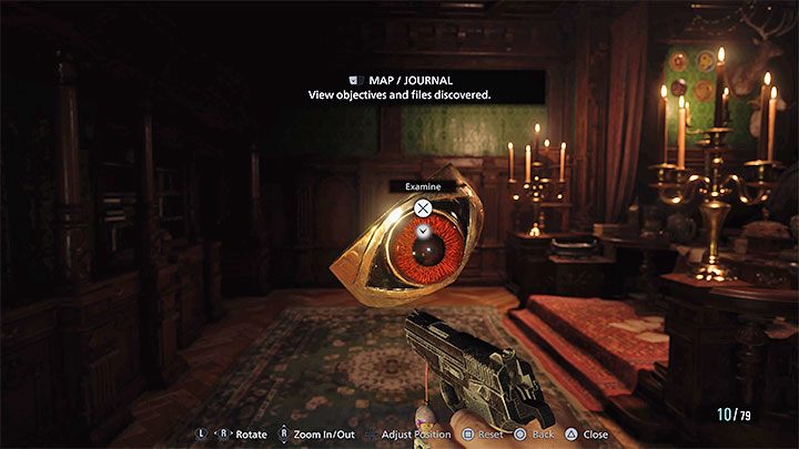 Dotrzecie do posągu kobiety trzymającej w dłoniach niemowlę - Resident Evil Village: Eksploracja zamkowych komnat/Castle Chambers - solucja - Resident Evil Village - poradnik do gry