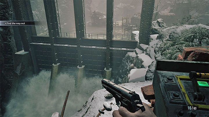 Możecie już pociągnąć za dźwignię i spuścić wodę ze zbiornika, zaliczając tym samym zagadkę - Resident Evil Village: Zagadka ze śluzą - rozwiązanie - Resident Evil Village - poradnik do gry