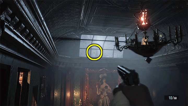 Piąty dzwon możecie ostrzelać z tego samego miejsca, z którego trafiliście w czwarty dzwon - Resident Evil Village: Eksploracja dziedzińca, okolic/Castle Courtyard - solucja - Resident Evil Village - poradnik do gry