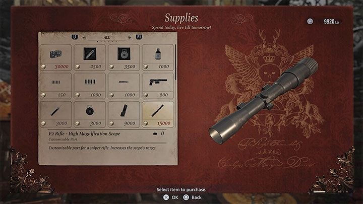 Najlepsze rzeczy dostępne od powrotu do wioski z Zamku Dimitrescu (lokacja Altar) - Resident Evil Village: Handlarz Duke - Resident Evil Village - poradnik do gry