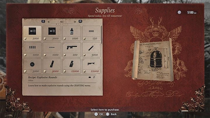 Najlepsze rzeczy dostępne od powrotu do wioski z House Benevento (pokonanie bossa Donna Benevento) - Resident Evil Village: Handlarz Duke - Resident Evil Village - poradnik do gry