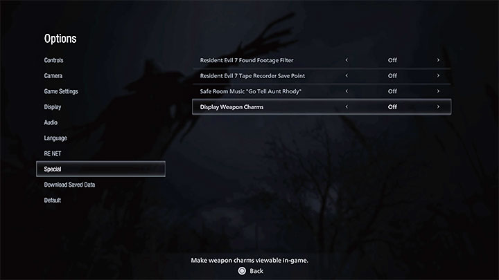 Jeśli nie spodobał się wam pomysł ze zmianą wyglądu broni poprzez przyczepienie do niej figurki, to możecie wyłączyć wyświetlanie ozdób w grze - Resident Evil Village: Figurki Charms - jak się ich pozbyć? - Resident Evil Village - poradnik do gry