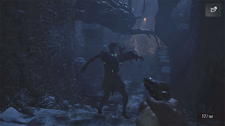 Jedyną dostępną ścieżkę prezentuje obrazek 1 - Resident Evil Village: Finałowe starcie z Mirandą - solucja, opis przejścia - Resident Evil Village - poradnik do gry