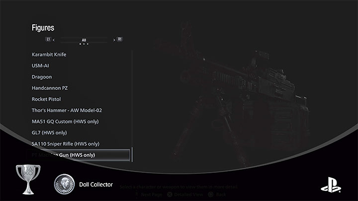 Po dokonaniu zakupów przejdźcie do menu Figures w zakładce Bonuses - Resident Evil Village: Trofea/Osiągnięcia - lista - Resident Evil Village - poradnik do gry