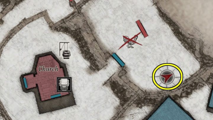 8/20 Koziołek jest w wyższej części cmentarza, na wschód od kościoła (Church) - Resident Evil Village: Koziołki/Goats of Warding - opisy, lista wszystkich - Resident Evil Village - poradnik do gry