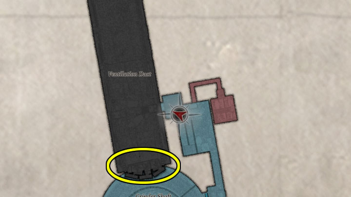 17/20 Koziołka możecie znaleźć w szybie Ventilation Duct, w którym główny bohater musi unikać wessania przez ogromny pracujący wentylator - Resident Evil Village: Koziołki/Goats of Warding - opisy, lista wszystkich - Resident Evil Village - poradnik do gry