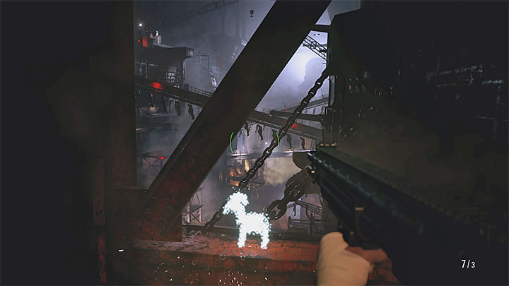 18/20 Koziołka możecie zniszczyć podczas korzystania z windy towarowej (tej, w której przebywa handlarz Duke), ale dopiero po odblokowaniu poziomu B1 - Resident Evil Village: Koziołki/Goats of Warding - opisy, lista wszystkich - Resident Evil Village - poradnik do gry