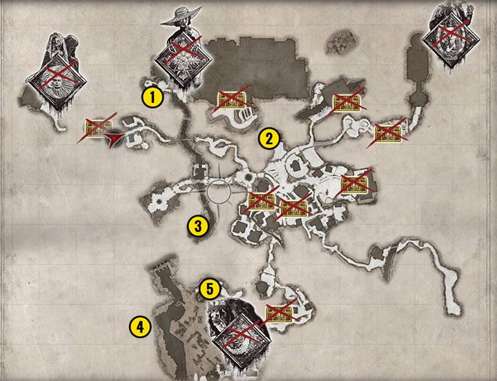 Zwykłe ryby możecie też odnajdywać i zabijać odwiedzając łowiska zaznaczone na powyższej mapie - Resident Evil Village: Składnik Finest Fish - jak zdobyć? - Resident Evil Village - poradnik do gry