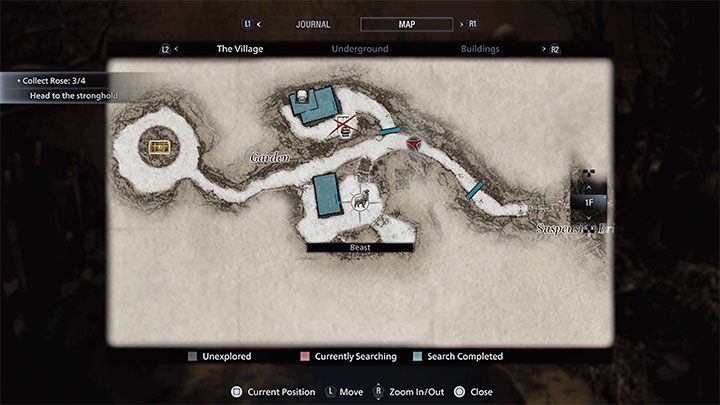 Poleganie na mapach okolicy dokładnie omówiliśmy na osobnej stronie Korzystanie z map - Resident Evil Village: Eksploracja i zbieranie lootu - Resident Evil Village - poradnik do gry