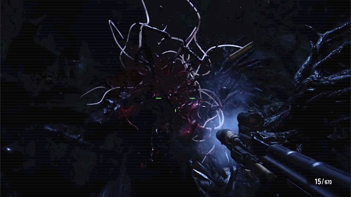 W przerwie pomiędzy ładowaniem możliwości korzystania z bombardowań dążcie do tego żeby ostrzeliwać plecy bossa - Resident Evil Village: Urias Strajer, boss z płonącej wioski - jak pokonać? - Resident Evil Village - poradnik do gry