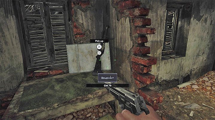 Zanim wyruszycie w stronę zbiornika koniecznie zbadajcie chatkę wymagającą użycia klucza Iron Insignia Key (Ethan zdobył go podczas pobytu w Zamku Dimitrescu) - zaznaczyliśmy ją na powyższym obrazku - Resident Evil Village: Przeprawa przez wioskę, dotarcie do łodzi - solucja - Resident Evil Village - poradnik do gry