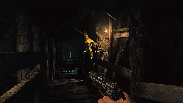 Musicie powrócić do kopalni i rozejrzeć się za nową ścieżką prowadzącą w stronę ikony drabiny na mapie - Resident Evil Village: Przeprawa przez wioskę, dotarcie do łodzi - solucja - Resident Evil Village - poradnik do gry