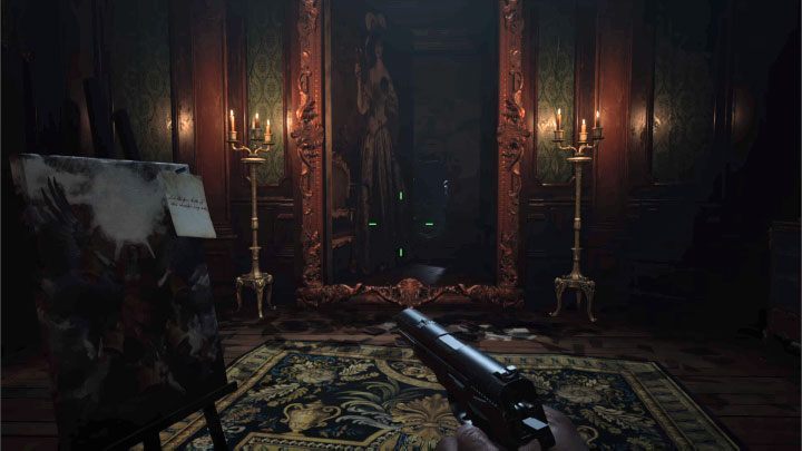 Dzięki zapaleniu wszystkich 5 dzwonów odblokuje się przejście za wielkim obrazem - Resident Evil Village: Zagadka z 5 dzwonami - rozwiązanie - Resident Evil Village - poradnik do gry