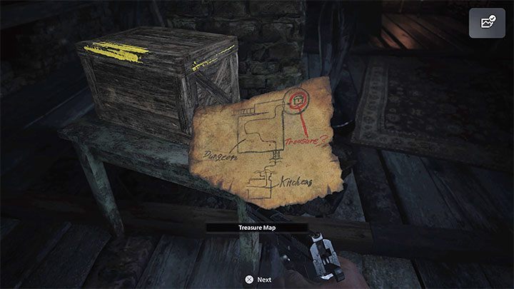 Mapę skarbów (Treasure Map) możecie znaleźć po dotarciu na strych Attic - Resident Evil Village: Mapa skarbów - gdzie jest skarb? Rozwiązanie zagadki - Resident Evil Village - poradnik do gry