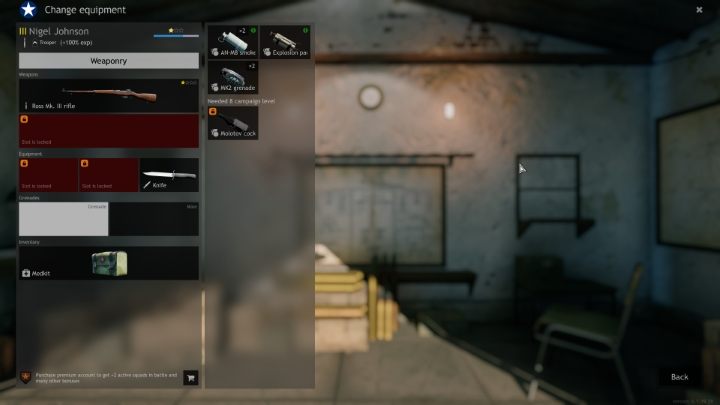 Każdy żołnierz posiada osobny ekwipunek. - Enlisted: Porady na start - Enlisted - poradnik do gry