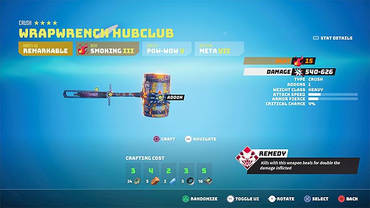 Temat craftingu jest w Biomutant bardzo rozbudowany, przy czym generalnie crafting w grze może dotyczyć wytwarzania zupełnie nowych przedmiotów lub ulepszania posiadanego już sprzętu poprzez instalowanie nowych komponentów - Biomutant: Porady na start - Biomutant - poradnik do gry