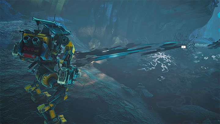 Przez większość gry jedyne sposoby radzenia sobie z oleistymi zbiornikami to obchodzenie ich lub skakanie po pływających na nich małych półkach lub sąsiadujących z nimi metalowych balkonikach - Biomutant: Pływanie - czy jest możliwe? - Biomutant - poradnik do gry