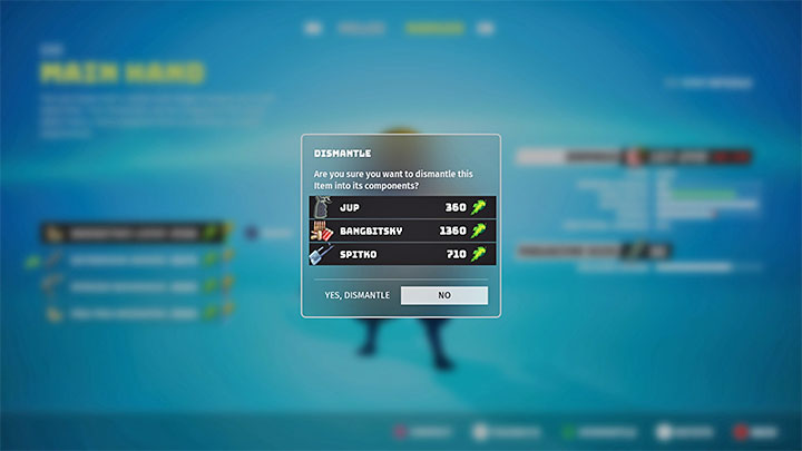 Pierwszy pomysł to zdemontowanie (Dismantle) niechcianych przedmiotów - Biomutant: Niechciany loot - jak się go pozbyć? - Biomutant - poradnik do gry