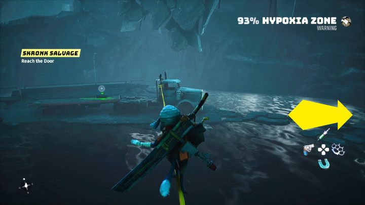 Wskoczcie na linę i idźcie w kierunku ciężarówki, a następnie skierujcie się w prawą stronę i przeskoczcie po kamieniach do pomieszczenia na końcu ścieżki - Biomutant: Gizmo - solucja, opis przejścia - Biomutant - poradnik do gry