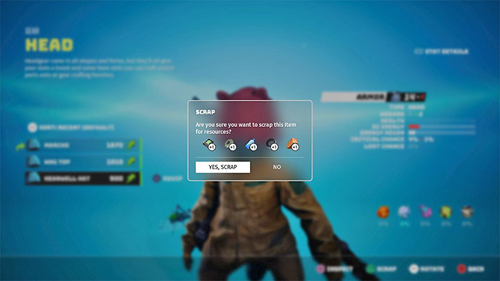 Kolejna technika to przerabianie przedmiotów na złom (Scrap) w oknie inwentarza - Biomutant: Zasoby/Resources - jak zdobywać? - Biomutant - poradnik do gry