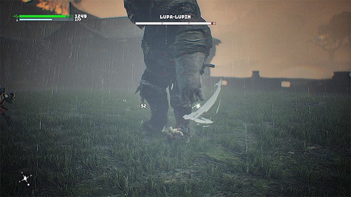 Podczas zaliczania sceny z ataku na wioskę musicie początkowo uciec z płonącego budynku - Biomutant: Pojedynek z Lupa-Lupin - czy można wygrać? - Biomutant - poradnik do gry