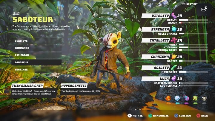 Ostatnim i najważniejszym etapem tworzenia nowego bohatera w grze Biomutant jest wybranie klasy postaci - Biomutant: Tworzenie postaci - Biomutant - poradnik do gry