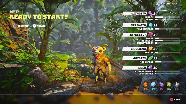 Na samym końcu na ekranie wyświetli się podsumowanie stworzonej przez Was postaci - Biomutant: Tworzenie postaci - Biomutant - poradnik do gry