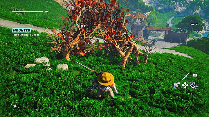 Po dotarciu w oznaczone miejsce możecie odnaleźć wierzchowca, przy czym gra nie pozwoli go Wam od razu dosiąść, bo najpierw trzeba go oswoić - Biomutant: Wierzchowce i maszyny - Biomutant - poradnik do gry