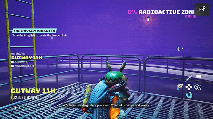 Rozległe zbiorniki to nie jedyny kłopot, bo musicie mieć też na uwadze zagrożenia związane ze skażonym środowiskiem oraz niekorzystnymi warunkami pogodowymi - Biomutant: Eksploracja świata - Biomutant - poradnik do gry