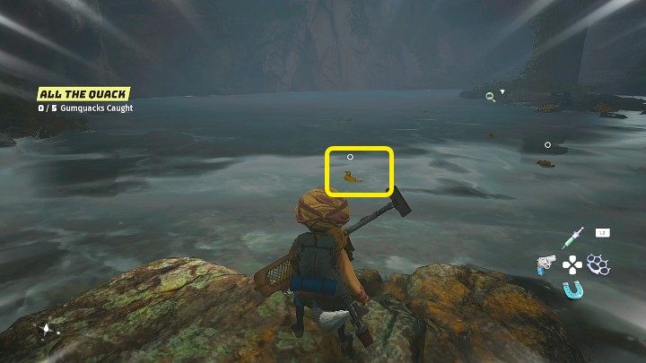 Po zejściu na dno zbiornika wyeliminujcie Huggela, a następnie zabierzcie się za zbieranie gumikwaków - Biomutant: Glutomir/Goop - solucja, opis przejścia - Biomutant - poradnik do gry