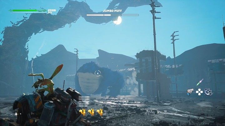 Drugą nową zdolnością bossa jest szarża - Biomutant: Puchcio Wielguch/Jumbo Puff - jak pokonać? - Biomutant - poradnik do gry