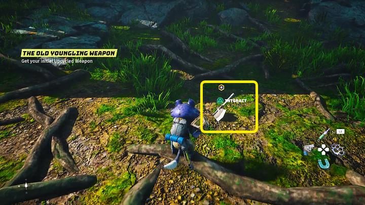 Po pokonaniu Lupa-Lupina będziecie mogli podnieść broń, którą stworzyliście w trakcie rozgrywania sekwencji wspomnień głównego bohatera - Biomutant: Mięsożerca/The Meat Eater - solucja, opis przejścia - Biomutant - poradnik do gry