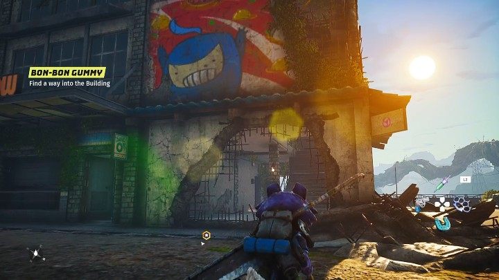 Udajcie się na Pokrzyżowania (Krossway) i wejdźcie do budynku widocznego na powyższym obrazku - Biomutant: Noko - solucja, opis przejścia - Biomutant - poradnik do gry