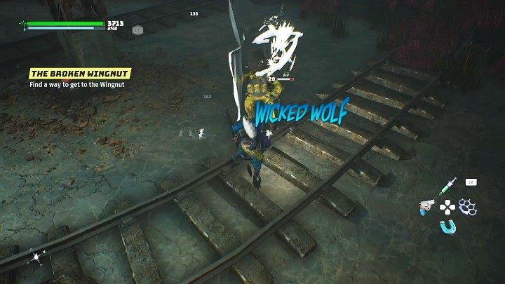 Udajcie się do Ciuchciotunelu (Chugtunnel), zeskoczcie na sam dół ruin i rozprawcie się z kilkoma przeciwnikami - Biomutant: Zium/Whiz - solucja, opis przejścia - Biomutant - poradnik do gry