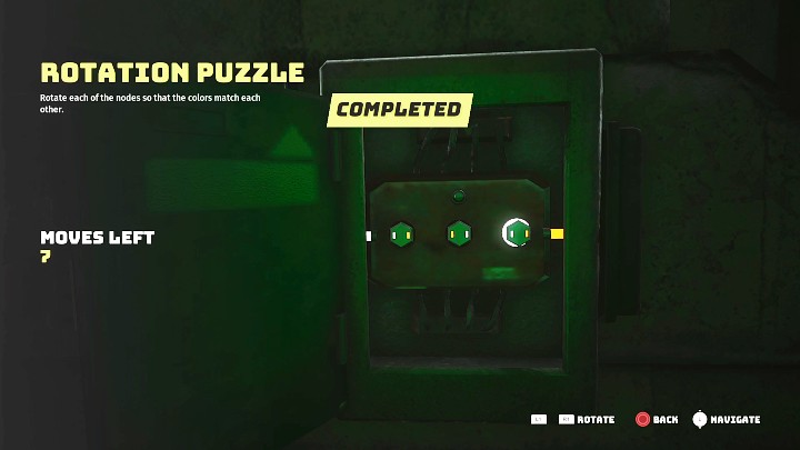 Podejdźcie do lokomotywy i rozwiążcie proste puzzle rotacyjne, aby zdobyć nakrętkę - Biomutant: Zium/Whiz - solucja, opis przejścia - Biomutant - poradnik do gry