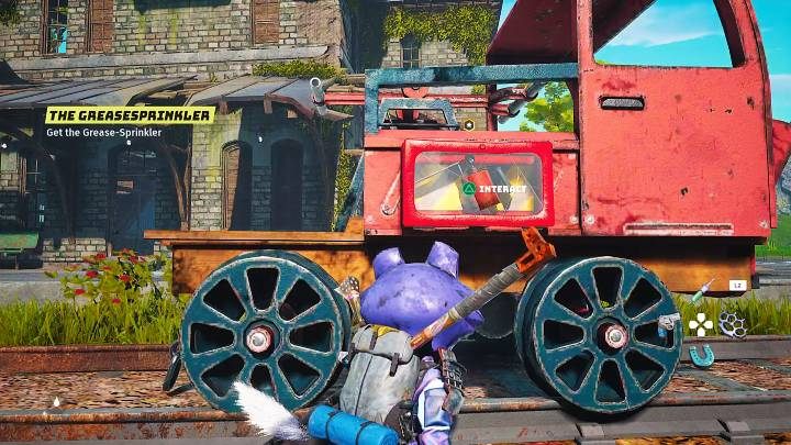 Ciuch-Ciuch w ramach wdzięczności pozwoli Wam zabrać smarprysk, który znajdziecie w skrzynce przy jego pojeździe - Biomutant: Zium/Whiz - solucja, opis przejścia - Biomutant - poradnik do gry