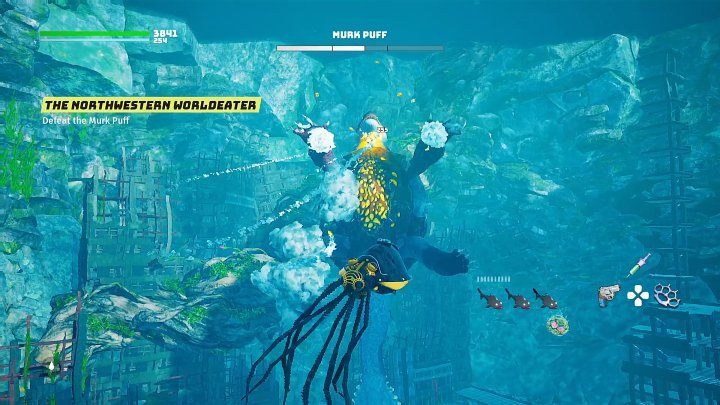 W drugiej fazie pojedynku Puchcio Mętniak będzie korzystał z nowej, bardzo groźnej umiejętności - Biomutant: Puchcio Mętniak/Murk Puff - jak pokonać? - Biomutant - poradnik do gry