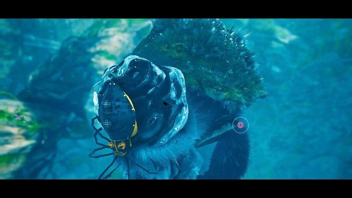 Gdy przy głowie przeciwnika wyświetli się przycisk (kwadrat na PS4/PS5), będziecie mogli przyssać się do jego pyska i wycisnąć z niego sporą porcję zdrowia - Biomutant: Puchcio Mętniak/Murk Puff - jak pokonać? - Biomutant - poradnik do gry