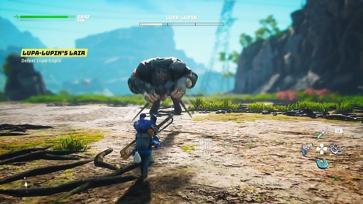 W tej fazie pojedynku Lupa-Lupin zacznie wykorzystywać nowy atak - Biomutant: Lupa-Lupin, 1 starcie - jak pokonać? - Biomutant - poradnik do gry